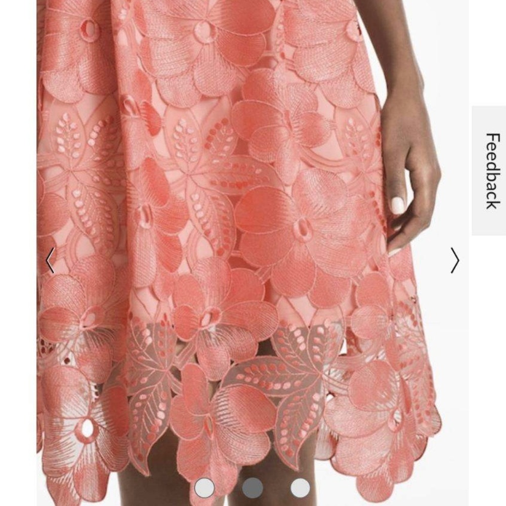 Tonal Lace Fit-And-Flare Dress - Picture 3 of 7